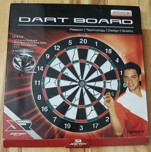 Dart board and darts